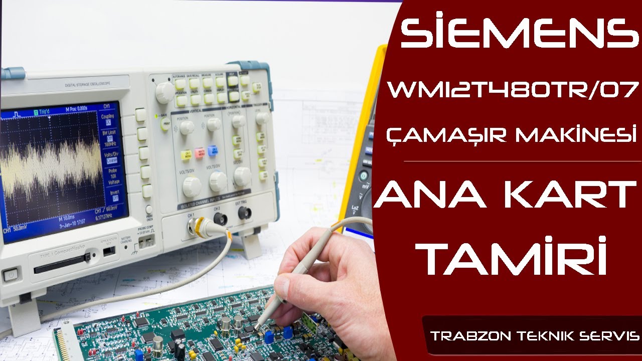 SİEMENS ÇAMAŞIR MAKİNESİ ÇALIŞMIYOR WM12T480TR/07 ANA KART TAMİRİ