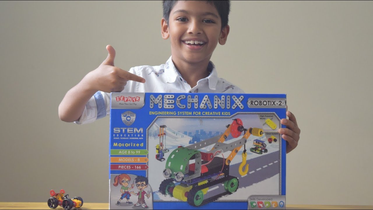Zephyr Mechanix Robotix 2 Review | DIY Educational Toy | STEM Toy | Best Construction Set with Motor