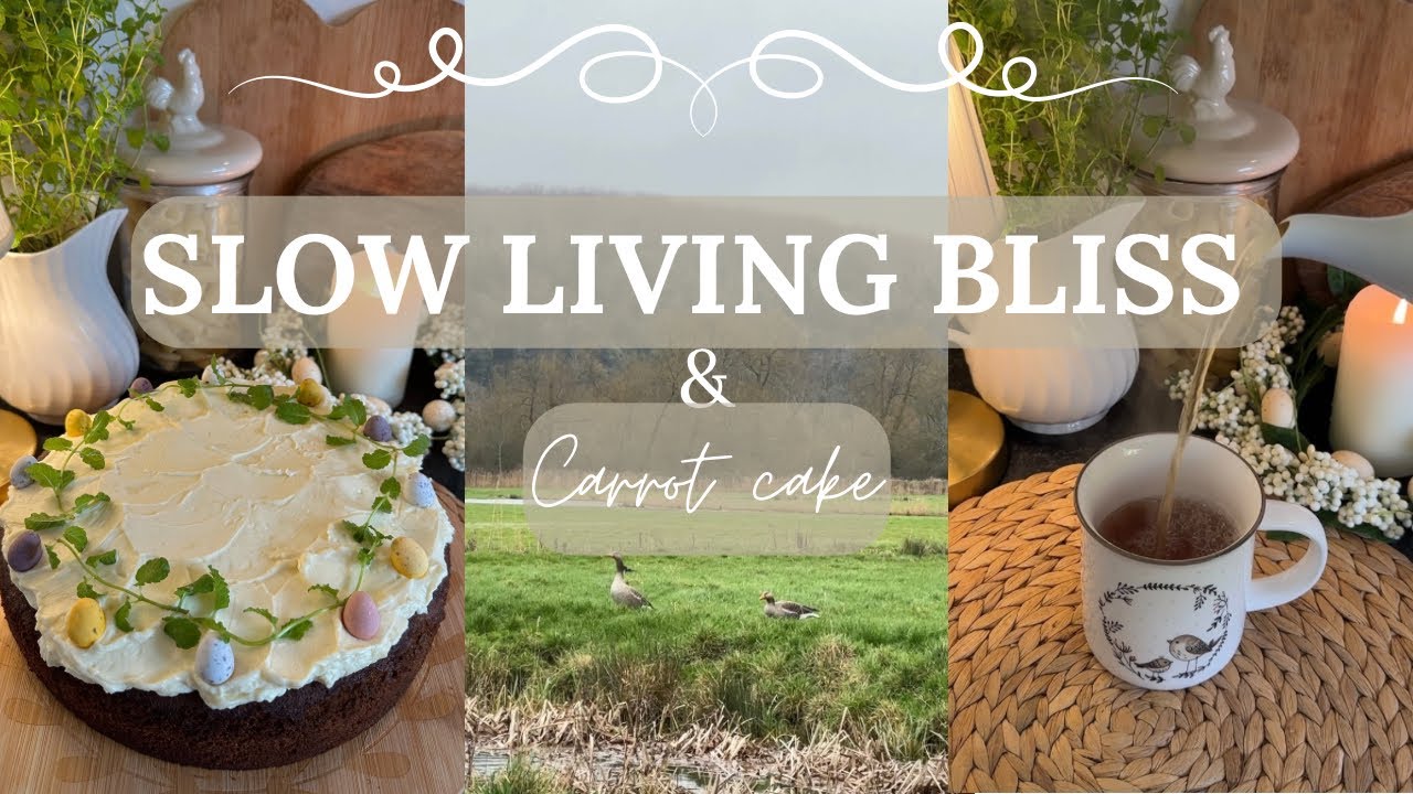 Slow Living in the English Countryside🕯️🫖| A cozy, peaceful day (tea, baking, simple life) 