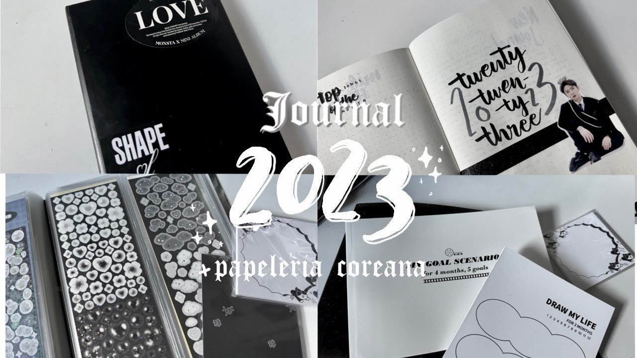bullet journal para 2023 + haul de papeleria coreana ☁️
