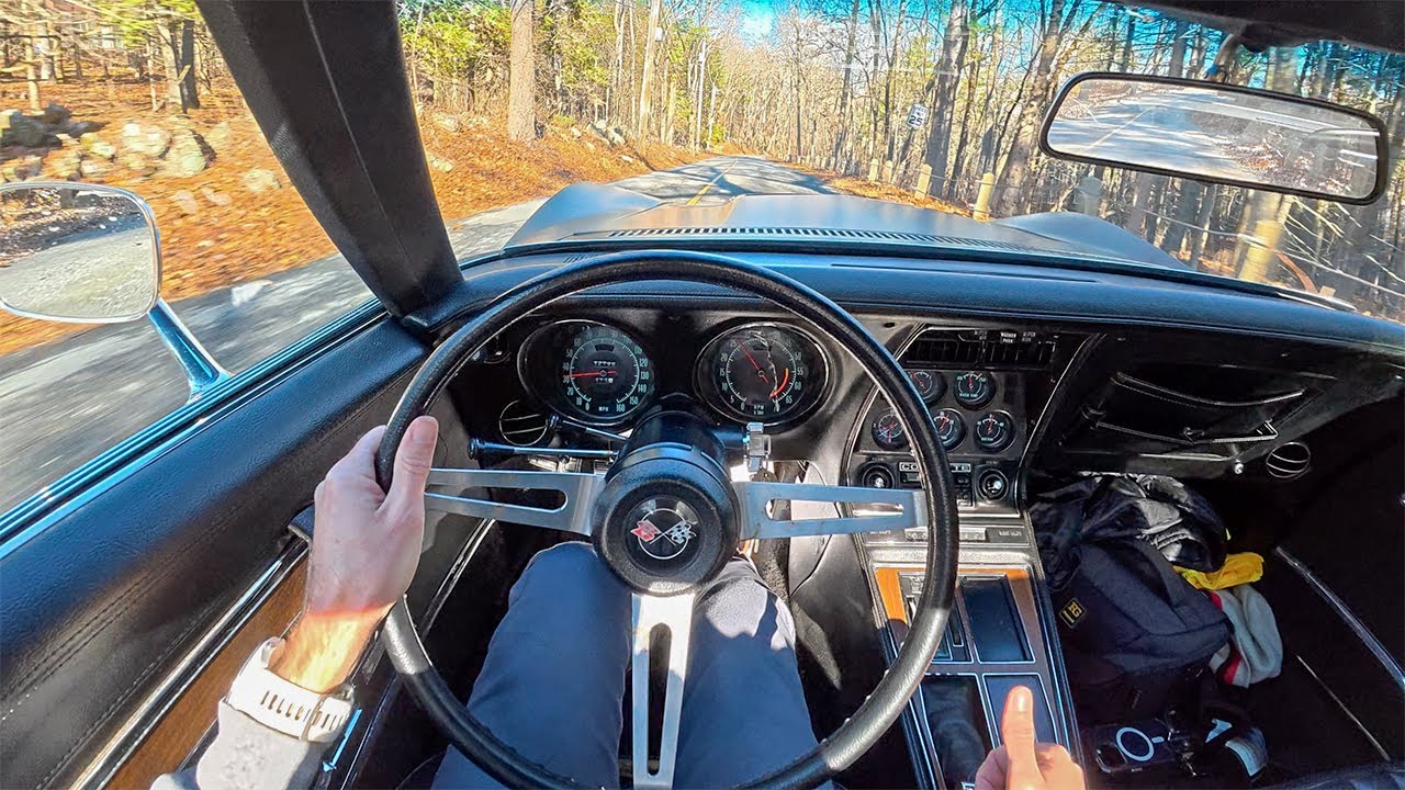 1971 Corvette Stingray - Driving the 454 Big Block 4 Speed (POV Binaural Audio)