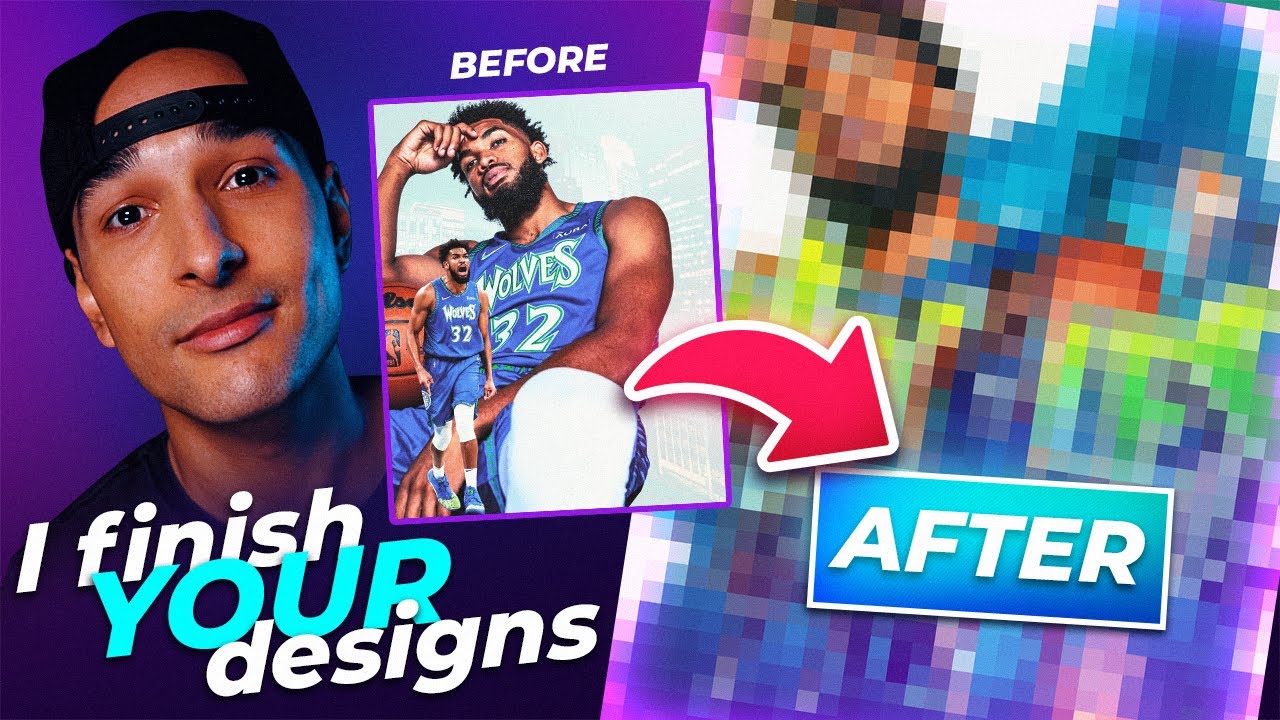 I Finish YOUR Designs! Collaboshop Ep. 1 - Photoshop
