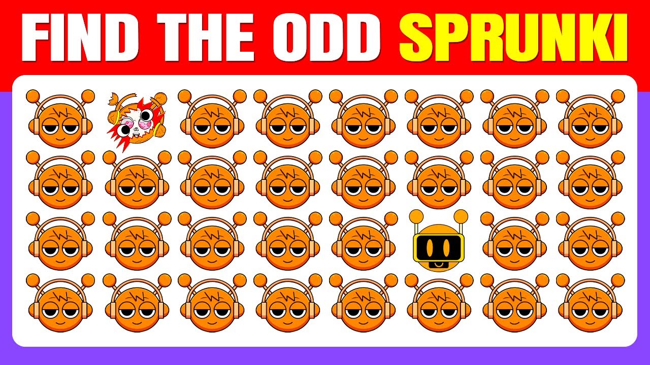 Find The Odd One Out - Sprunki Incredibox Edition| Sprunki Incredibox Quiz