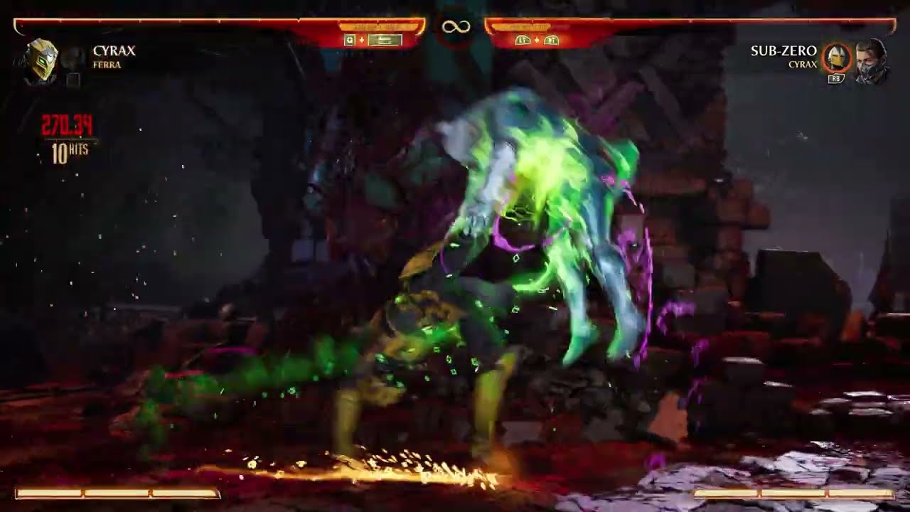 MK1 - Cyrax basic and optimal combo guide - inputs in description