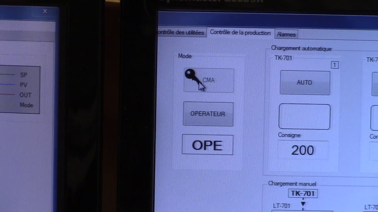 Utilisation du panneau de contrôle laboratoire 110 2/3