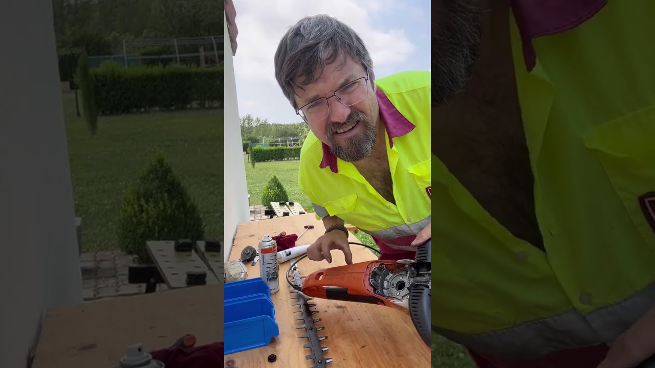 Cortasetos Stihl HSE 71. Engrasado.Parte2