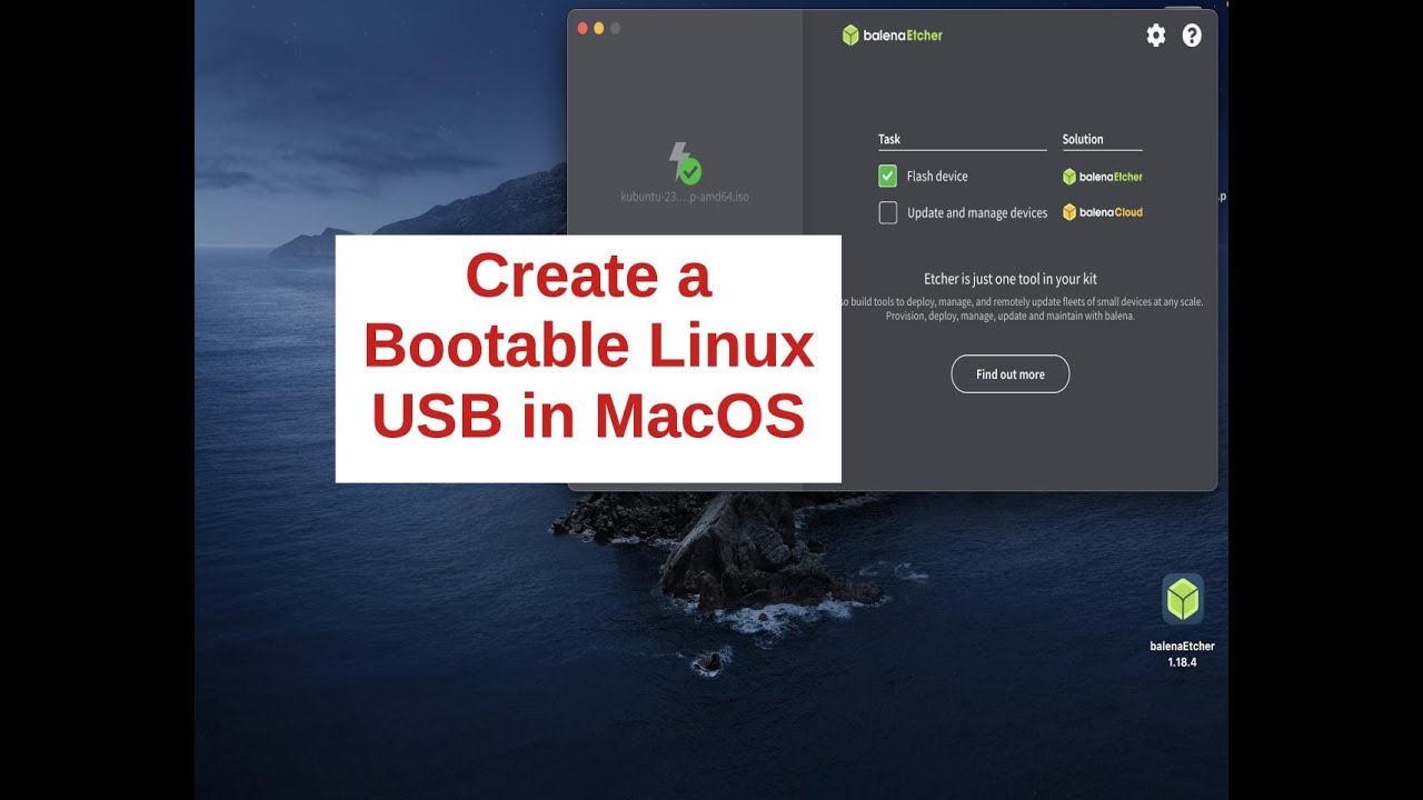Создайте загрузочную флешку Linux в macOS | Get Into Linux