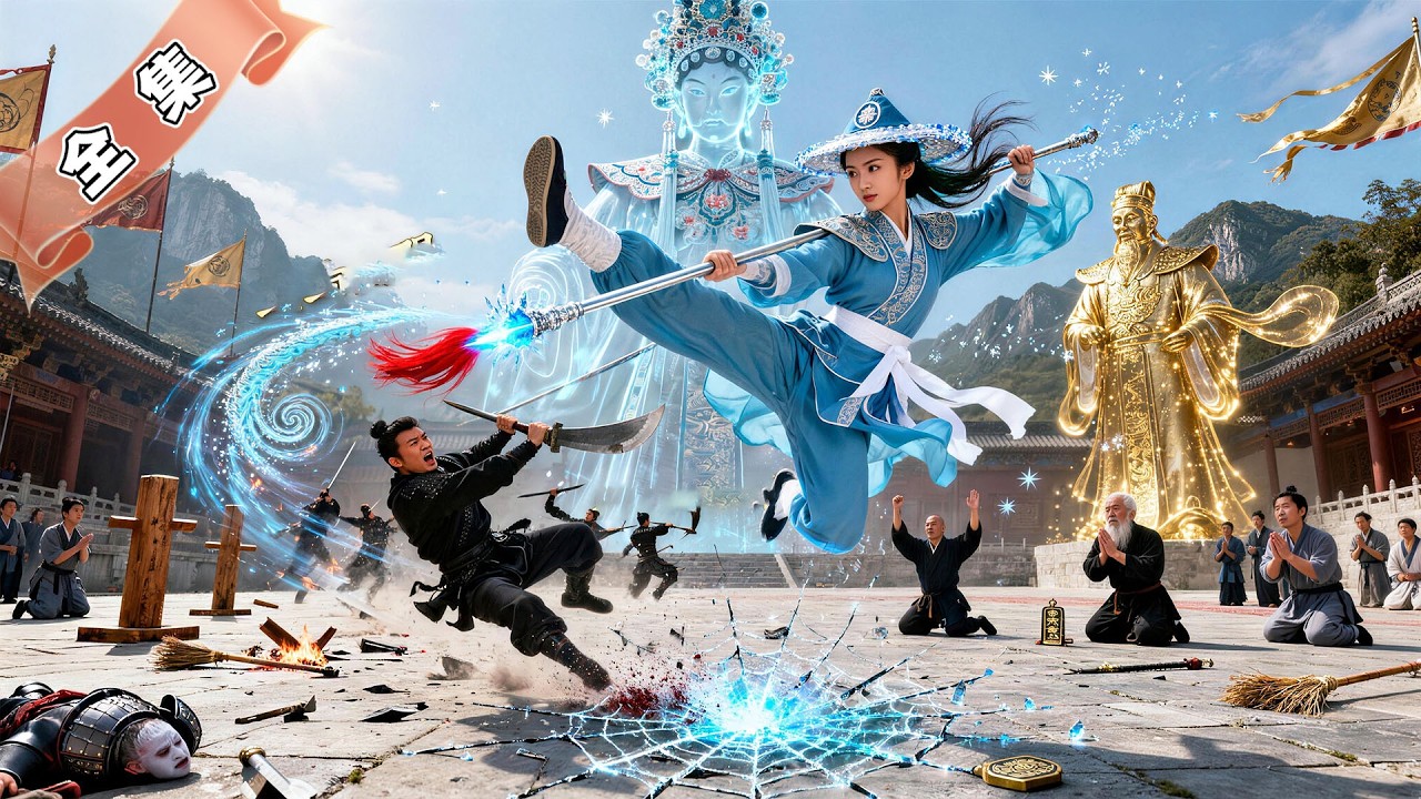 武館不起眼的陪練小雜役竟是武旦奇才，女扮男裝隱藏實力，直到親眼目睹父親慘死敵人手中，她亮出絕世神功瞬間天塌地陷替父報仇，一躍成為天下第一武旦女宗師！