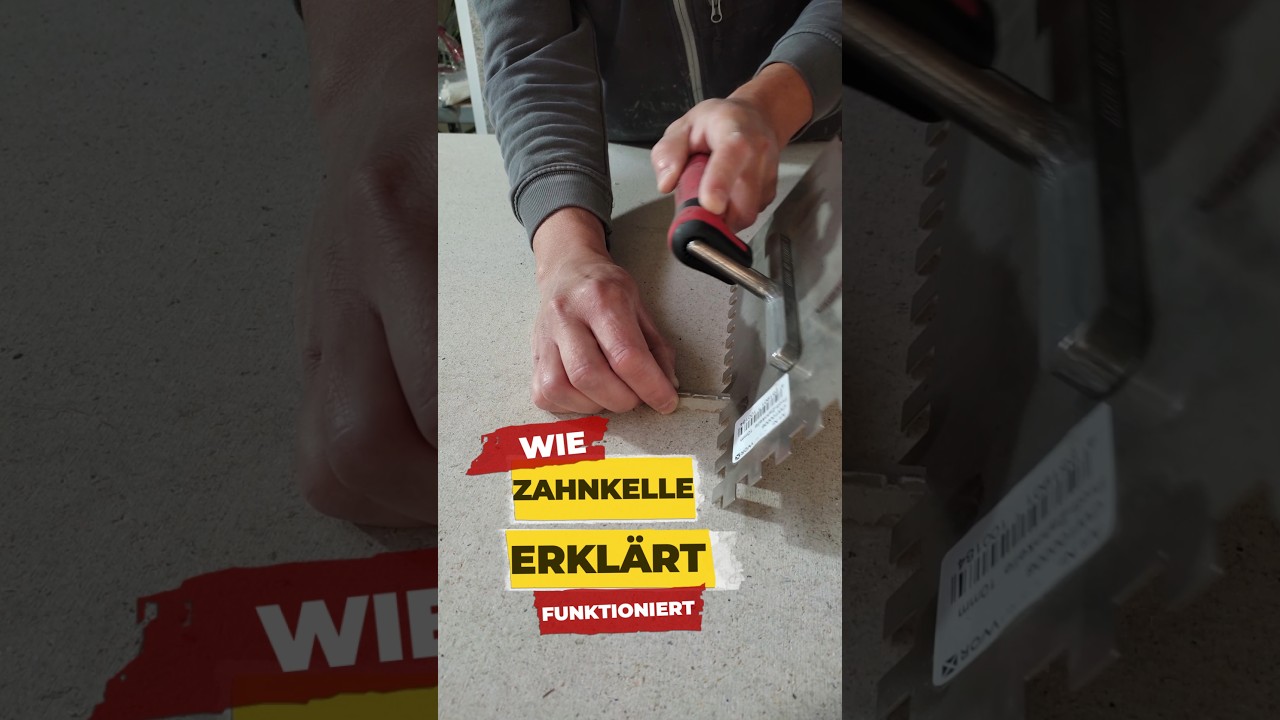 Profi-tipps: So Wendest Du Die Zahnkelle Richtig F&uuml;r Fliesenkleber an!  #handwerk
