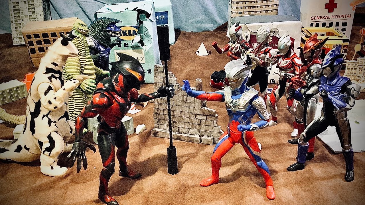 Ultraman Zero & New Generation Heroes vs Ultraman Belial | Ultraman Stop Motion | LJPL Animation