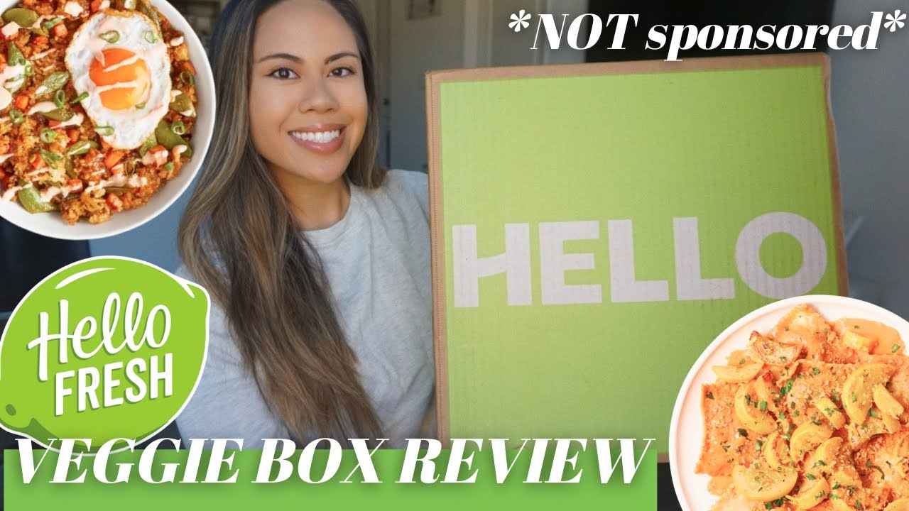 TRYING HELLO FRESH FOR A WEEK *vegetarian meals not sponsored* | taste test, pricing &  $100 off!