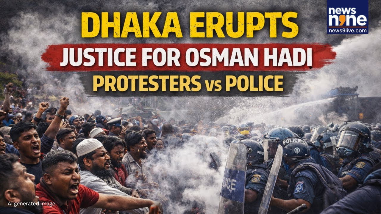 Bangladesh: Inquilab Protesters Clash With Police in Dhaka Over Osman Hadi Killing | News9