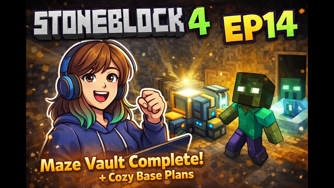 We FINALLY Finished the Maze Vault! + Cozy Base Plans | Stoneblock 4 EP14