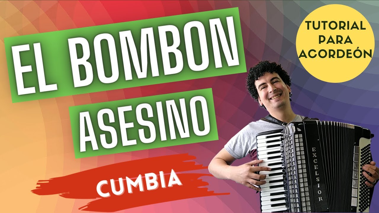 🚀 EL BOMBON ASESINO - TUTORIAL PARA ACORDEON A PIANO - CUMBIA DE LOS PALMERAS