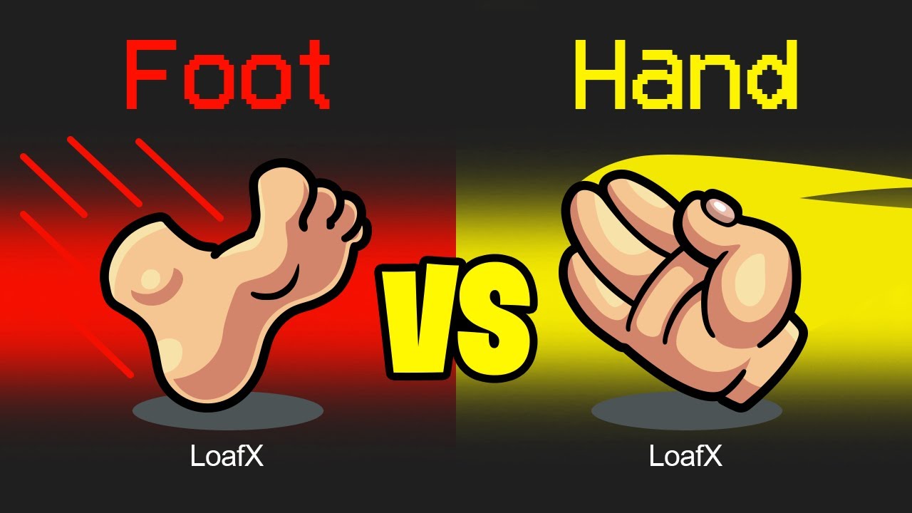 *New* HAND VS FOOT Mod in AMONG US!