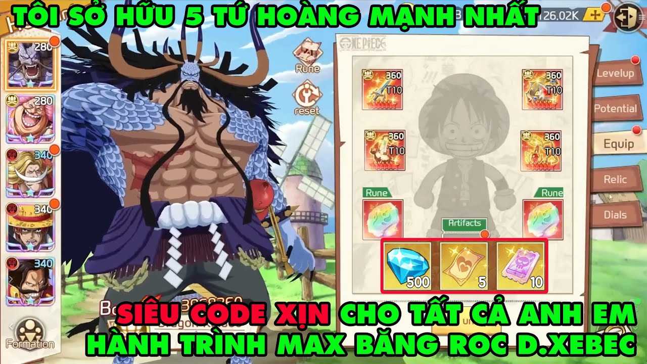 HAKI HUYỀN THOẠI - TÔI SỞ HỮU 5 TỨ HOÀNG MẠNH NHẤT ONEPIECE..SPOIL META MỚI VÀ SIÊU CODE CHO ANH EM