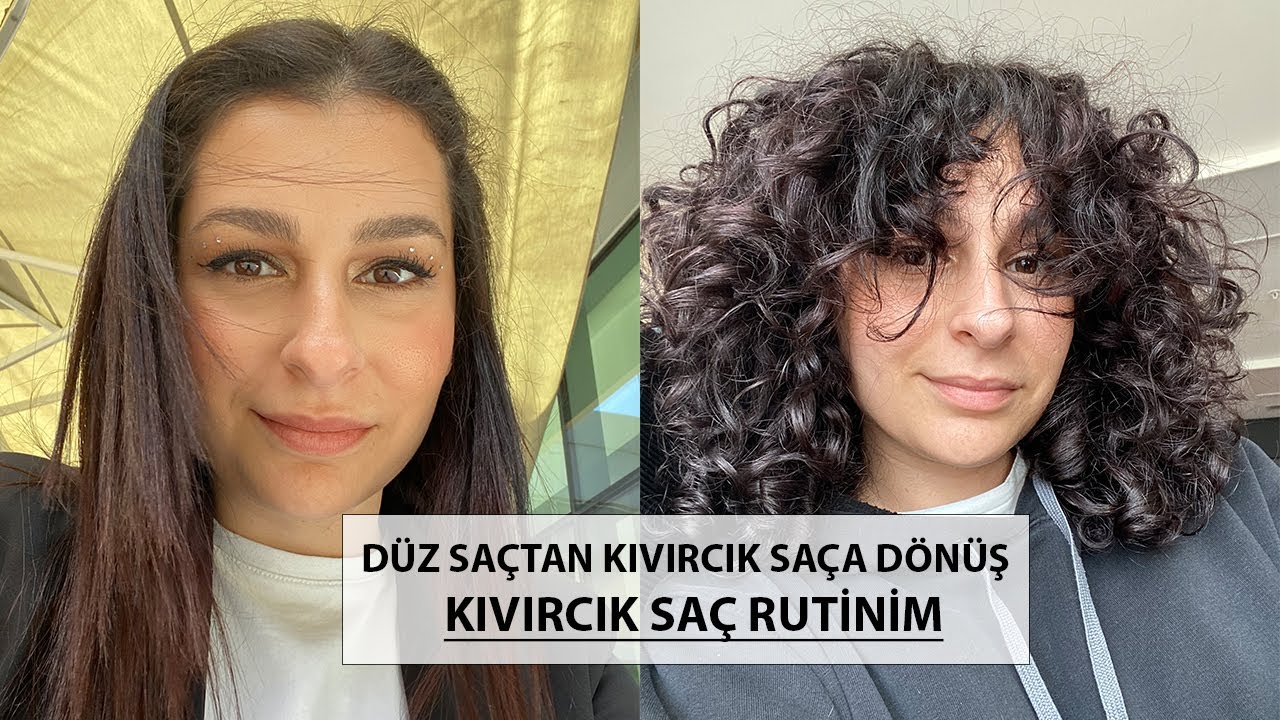 Düz Saçtan Kıvırcık Saça Dönüş l Kıvırcık Saç Rutini
