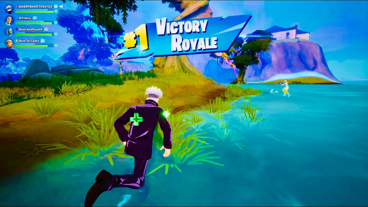 Fortnite Wining in Reload Slurp Rush Overflow Map