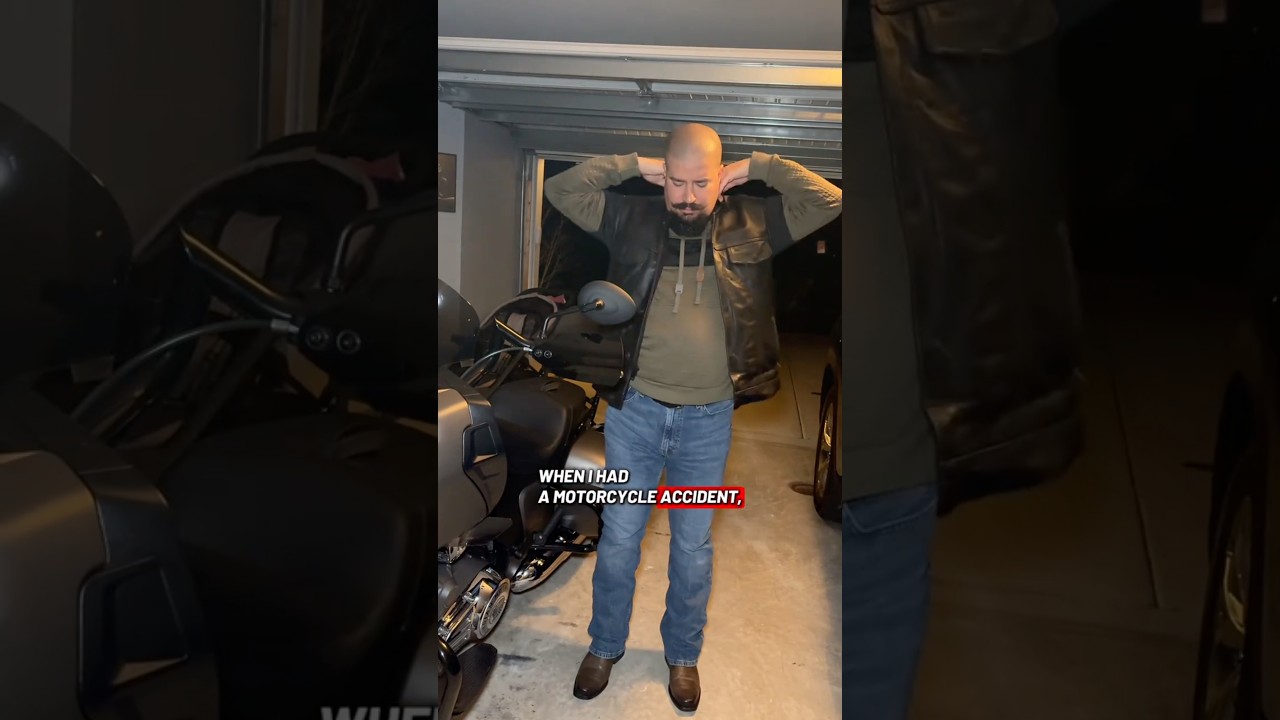 Кожаный жилет защитил меня в мотоциклетной аварии 