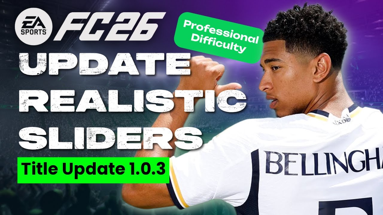 Обновление FC 26 Realistic Slider Title 1.0.3 | Уровень сложности Professional + полностью ручной...