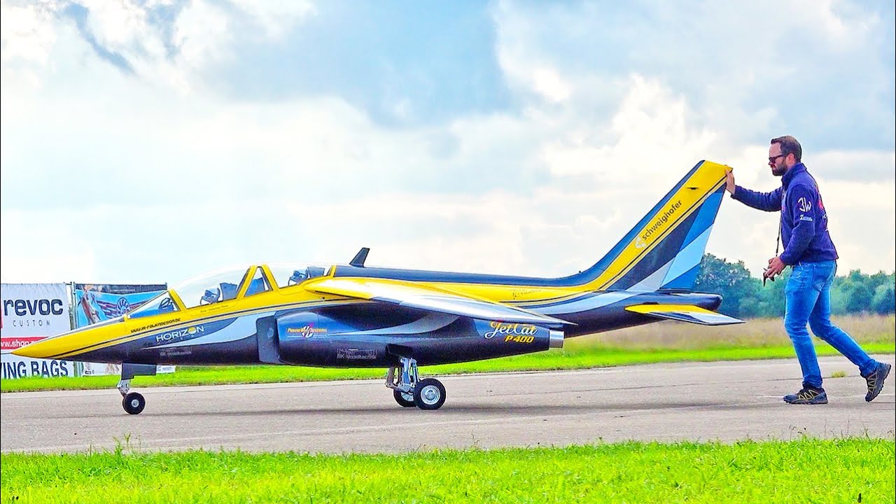 110KG HUGE ALPHA JET RC TURBINE JET DEMONSTRATION FLIGHT