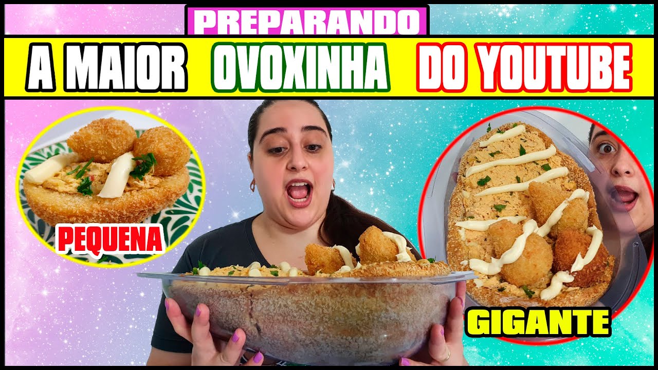 PREPARAMOS O MAIOR OVO DE COXINHA DO YOUTUBE
