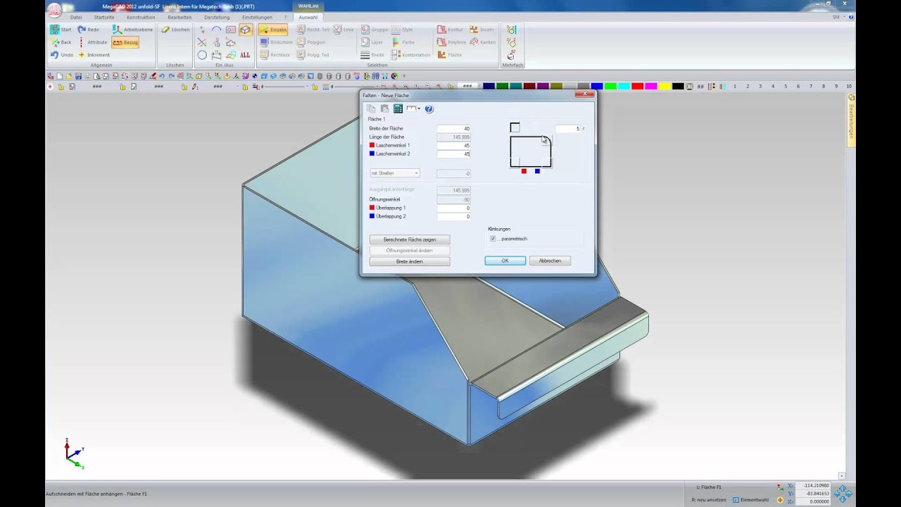 MegaCAD Unfold SF - CAD f&uuml;r Blech