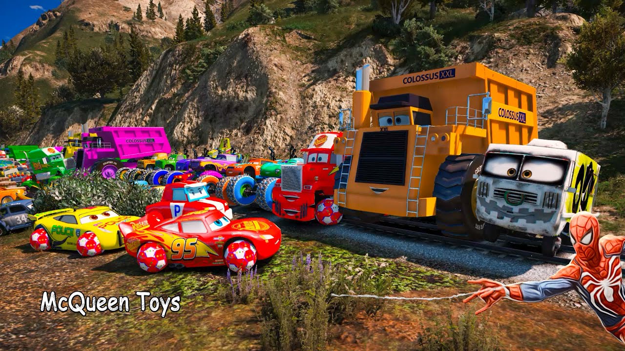 Cars Crazy McQueen High Impact Bobby Swift Miguel Camino Mack Monster Truck Tow Mater Racing Toys #3