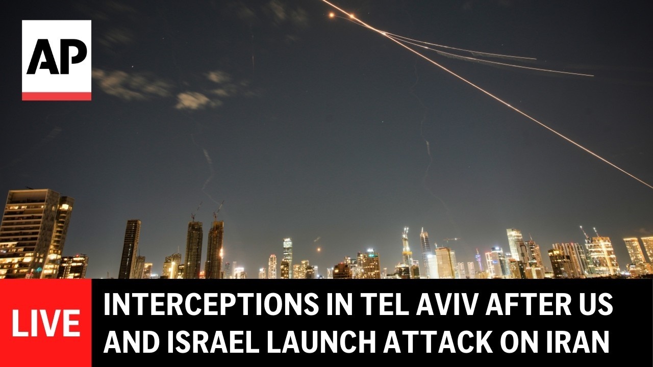 LIVE: Interceptions in Tel Aviv after US and Israel launch attack on Iran
