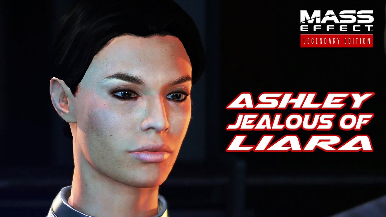 Mass Effect 1 Legendary Edition - Shepard is Cute, Ashley Jealous of Liara?