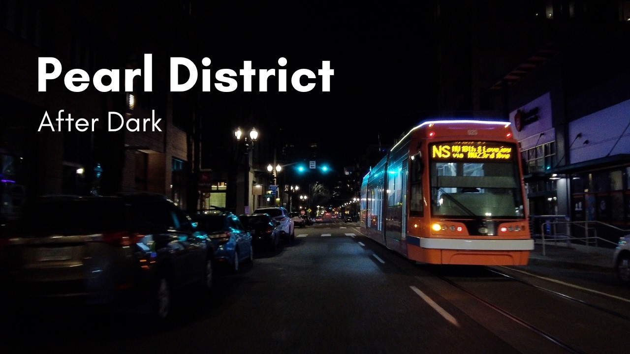 Pearl District — After Dark | POV Bike Ride