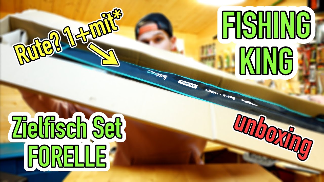 Perfektes Forellenset? FISHING-KING TACKLE  Zielfisch Set Forelle UNBOXING
