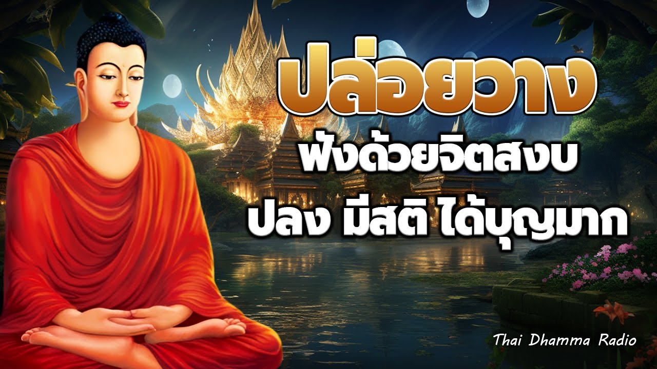 ธรรมะ ก่อน นอน 😴 ทางพ้นทุกข์ จิตสงบ  รู้จักปล่อยวาง มีสติ 😴Thai Dhamma Radio