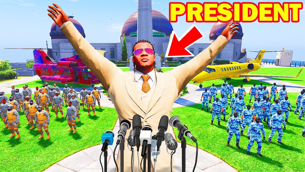 Franklin Become The President of Los Santos and Trapped the Gangster in GTA 5 | Shinchan and Chop