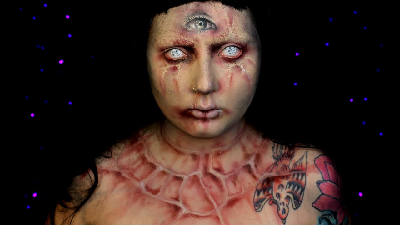 Blind Seer SFX Halloween Makeup Tutorial | Jordan Hanz / Courtney Little