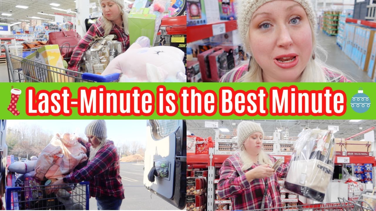 Last-Minute Christmas Shop with Me! *Feeling Fancy* Using Sam's Club Scan & Go, too!!