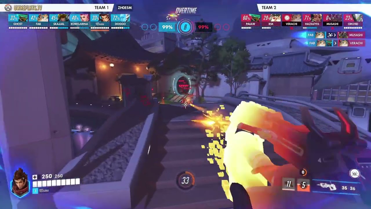 turret owned Control Center doors and shut down every dive. by Aun — Overwatch Replay ZH0E5M