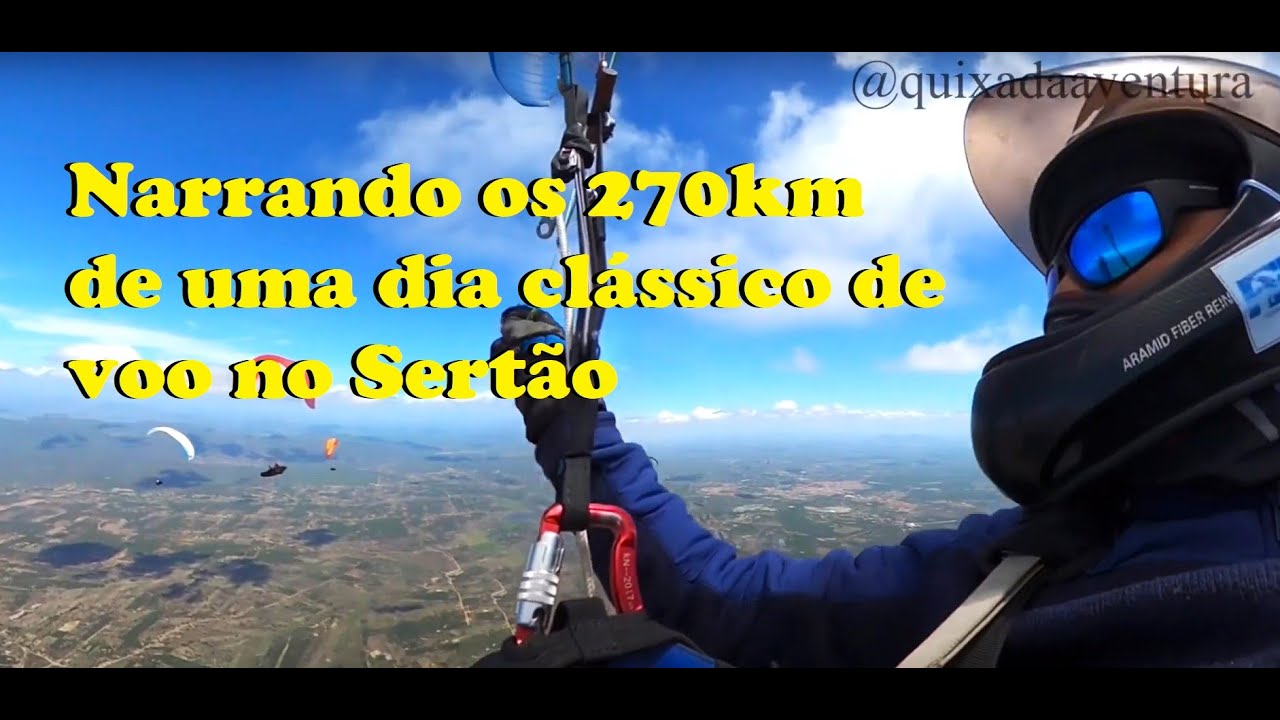 270km de um voo clássico no Sertão. Vídeo narrado para ajudar pilotos estudantes de Cross Country.