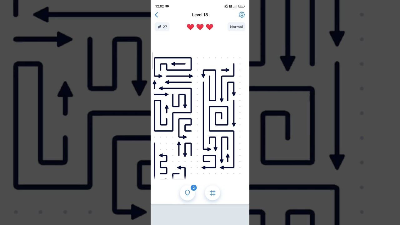 Arrow Puzzle game #youtube #youtubevideo #arrowpuzzle #puzzlegame 