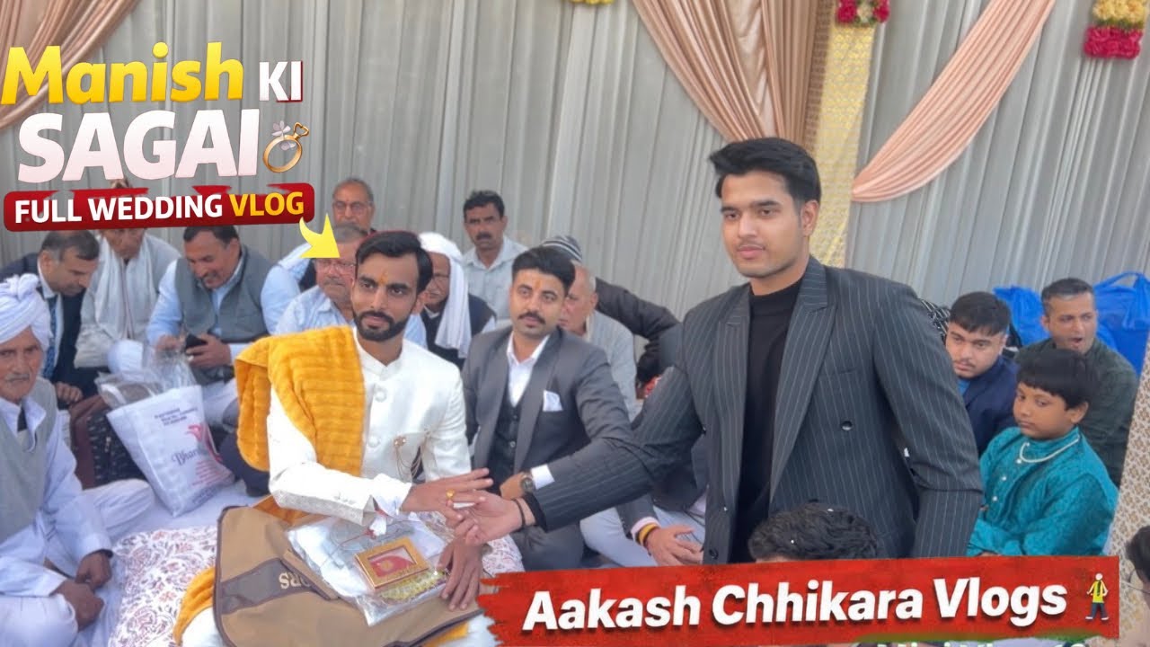 Mini Vlog | Manish Ki Sagai 💍🔥  | Shivom Garden Celebration | Full Wedding Vibes