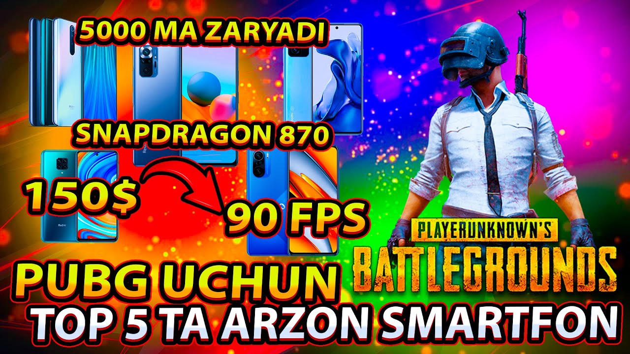 TOP 5 PUBG MOBILE UCHUN ARZON SMARTFONLAR 2023 YILDAGI