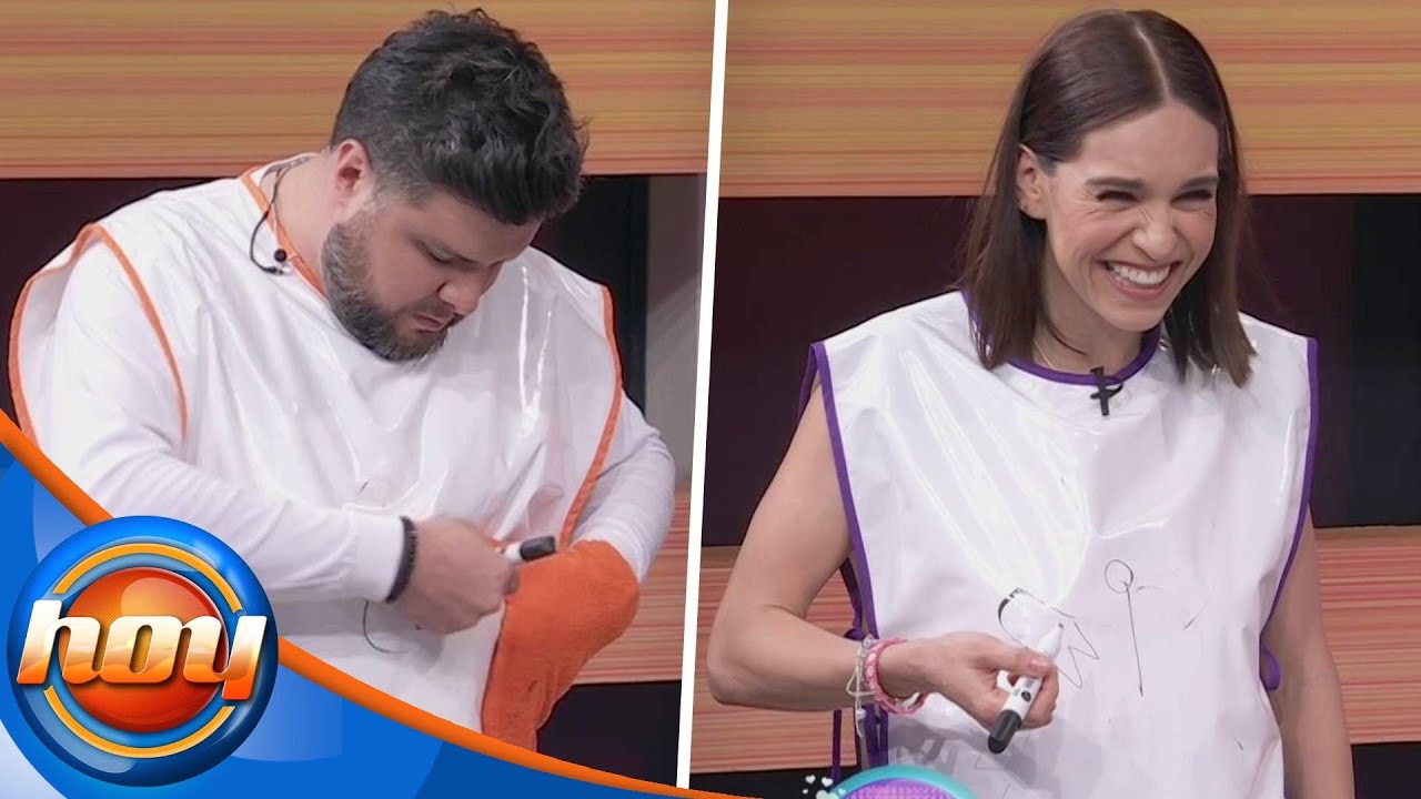 Paul Stanley y Tania Rincón aprovechan el lienzo de sus cuerpos en el nuevo juego ¿Qué dibujó? | Hoy