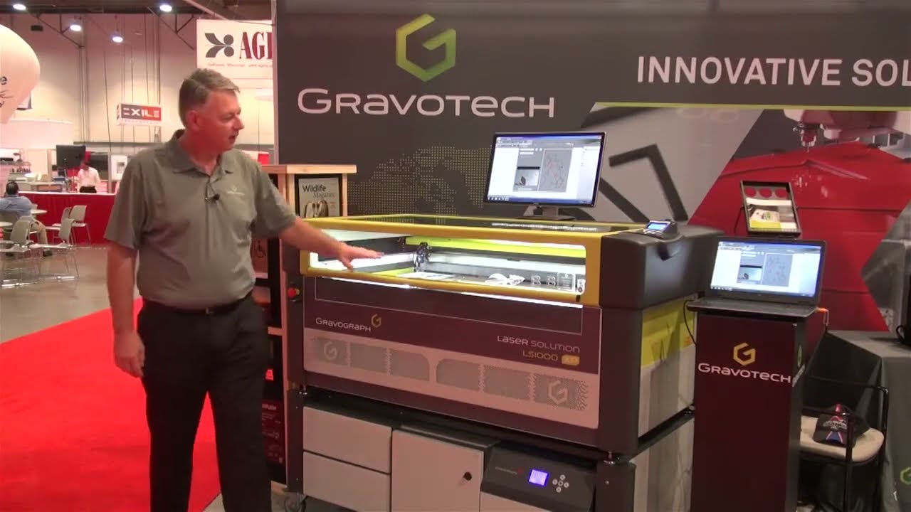 Gravograph LS1000XP CO2 Laser Premier at the SGIA Show