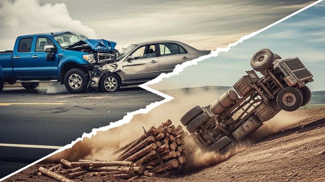 BeamNG Drive Crashes | Logging Truck Disaster & High Speed Accidents