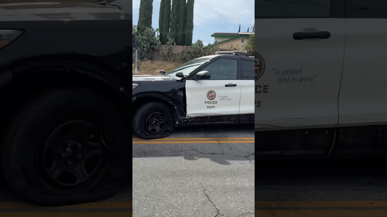 COP CAR CRASH #police #accident #automobile #shorts