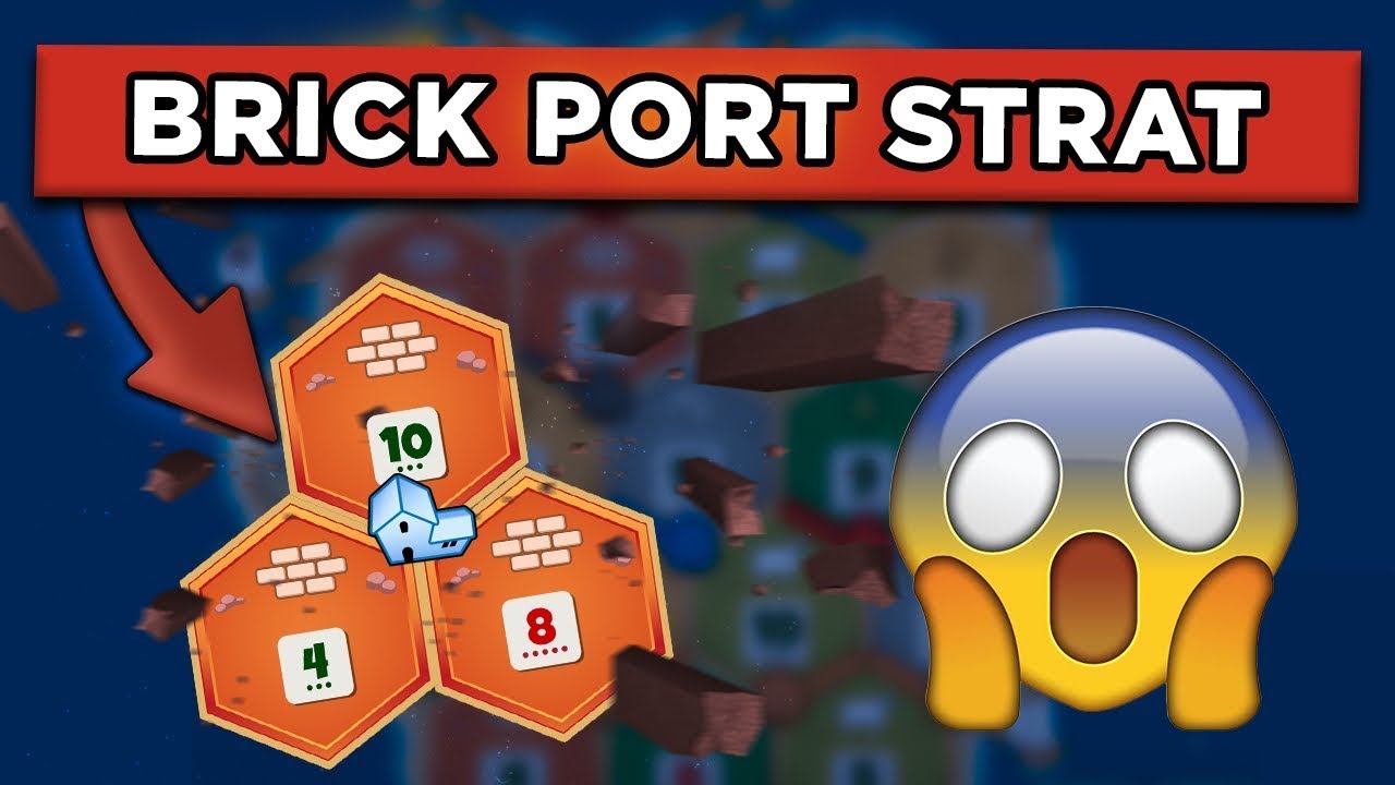 The INSANE Brick Port Strategy (Catan Tournament)