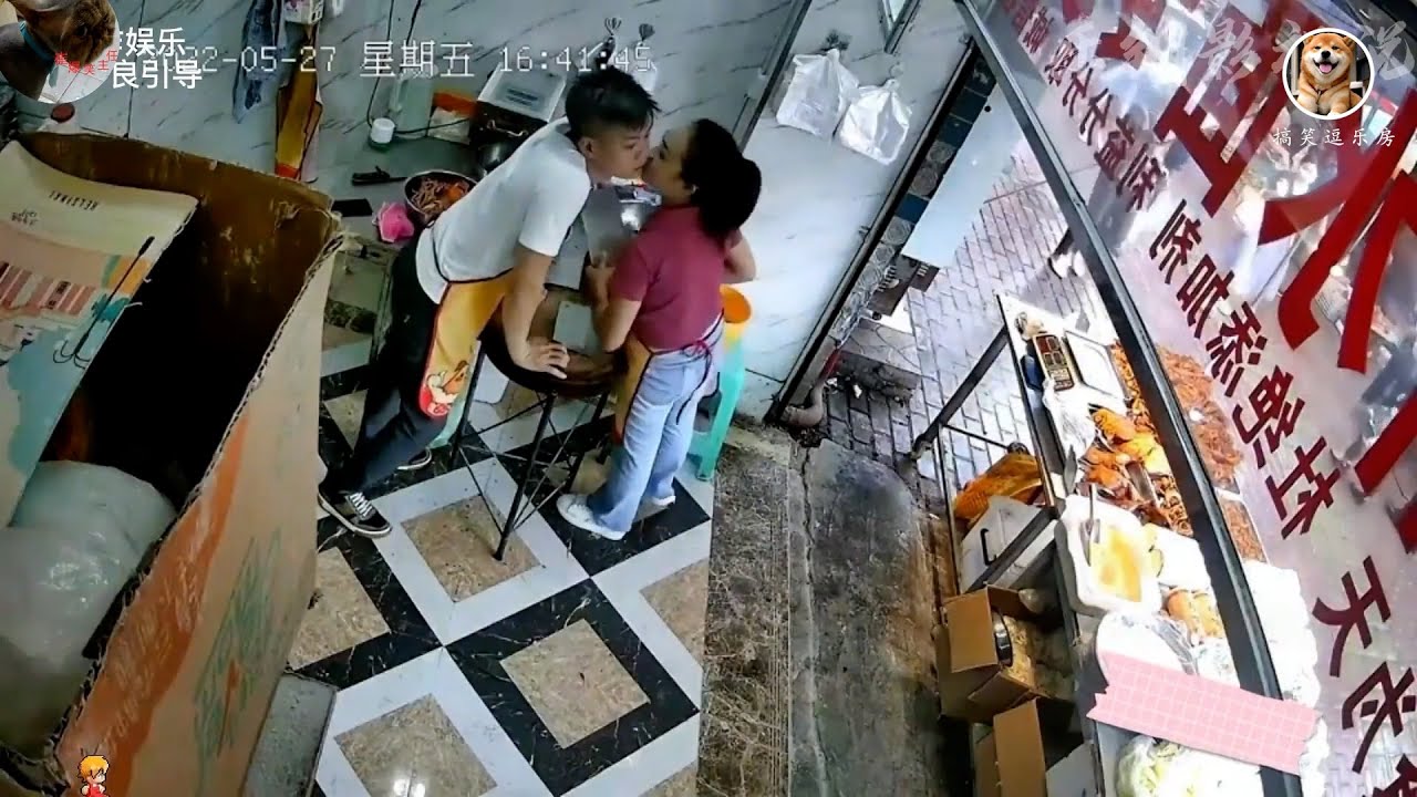 盘点监控下的秀恩爱场面，风情万种