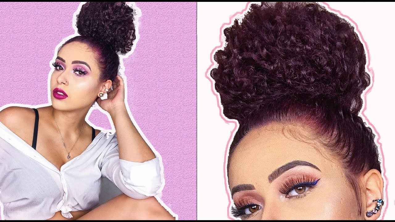 COMO FAZER COQUE CHEIO EM CABELO CACHEADO | Jessica Santini
