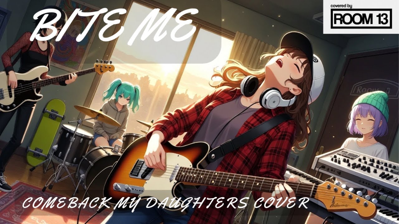 Bite Me / COMEBACK MY DAUGHTERS 【スライドアニメMV】PIZZA-OF-DEATH発ポップパンクバンドがリスペクトカバー✨  【Room 13】