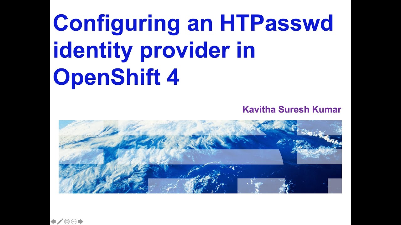 Configuring HTPasswd Identity Provider in OpenShift 4